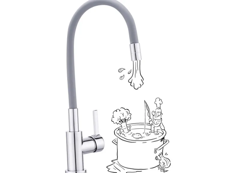 baliv Küchenarmatur KI-1821 Chrom-Grau