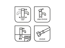 baliv Küchenarmatur KI-1182 Chrom mit Geräteanschluss