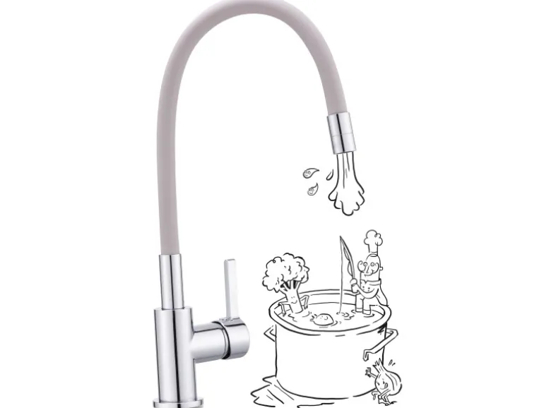 baliv Küchenarmatur KI-1820 Chrom-Taupe