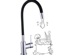 baliv Küchenarmatur KI-1820 Chrom-Schwarz