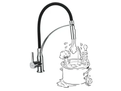 baliv Küchenarmatur KI-1861 Chrom-Schwarz