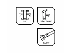 baliv Küchenarmatur KI-5093 Edelstahl-Optik
