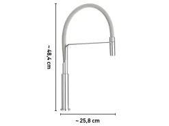 baliv Küchenarmatur KI-1331 Grau Chrom