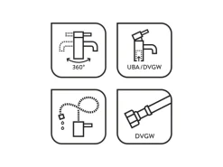 baliv Küchenarmatur KI-1331 Grau Chrom