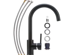 baliv Küchenarmatur KI-1831 N Schwarz-Matt