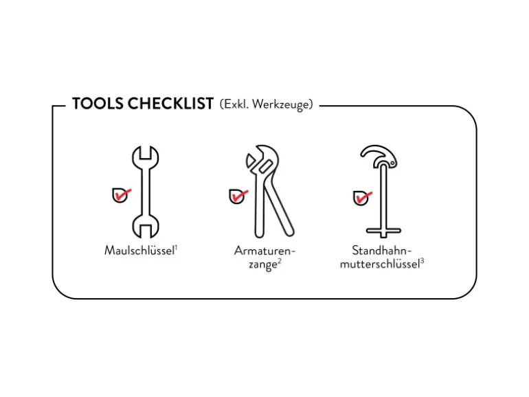 baliv Küchenarmatur KI-1831 N Schwarz-Matt