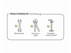 baliv Küchenarmatur KI-1930 Schwarz-Gold