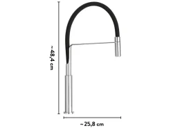 baliv Küchenarmatur KI-1330 Schwarz Chrom