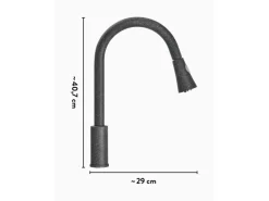 baliv Küchenarmatur KI-1300 Schwarz Granitoptik