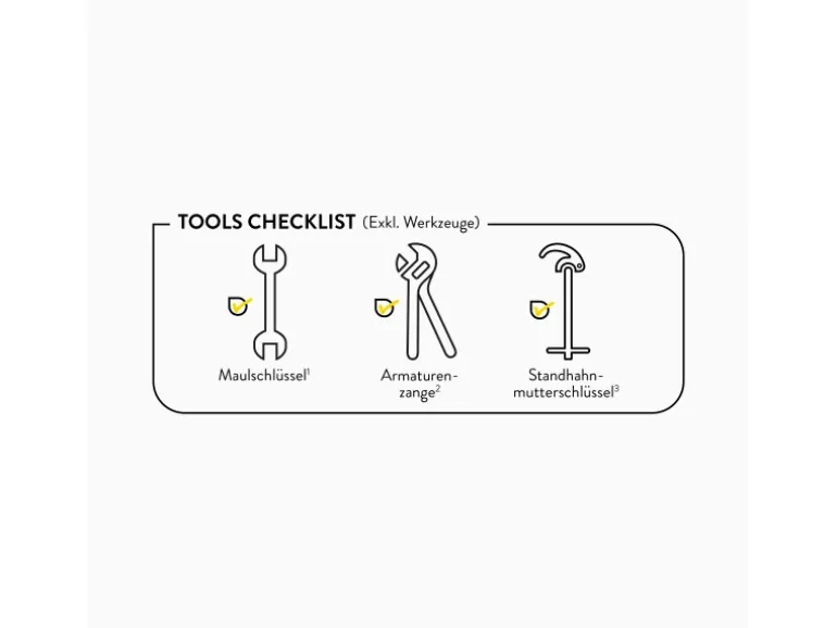 baliv Küchenarmatur KI-1300 Schwarz Granitoptik