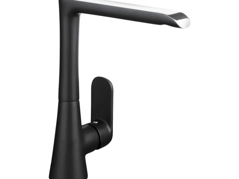 baliv Niederdruck-Küchenarmatur KI-5071 N Schwarz-Chrom