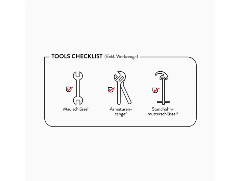 baliv Niederdruck-Küchenarmatur KI-5071 N Schwarz-Chrom