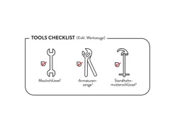 baliv Niederdruck-Küchenarmatur KI-1520 N Schwarz Matt