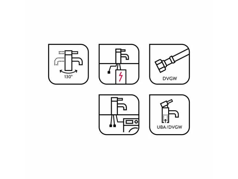 baliv Niederdruck-Küchenarmatur KI-1184 N Chrom mit Geräteanschluss