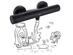 baliv Thermostat-Duscharmatur DU-2060 Schwarz