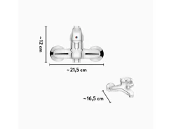 baliv Wannenarmatur WA-5090 Chrom