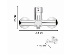 baliv Wannenarmatur WA-5150 Chrom
