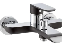 baliv Wannenarmatur WA-5071 Schwarz-Chrom