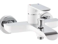 baliv Wannenarmatur WA-5070 Weiß-Chrom