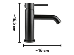 baliv Waschtischarmatur WT-620 Mattschwarz