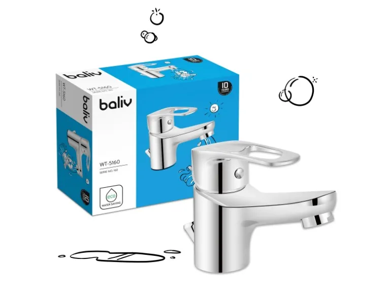 baliv Waschtischarmatur WT-5160 Chrom