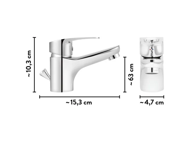 baliv Waschtischarmatur WT-5160 Chrom