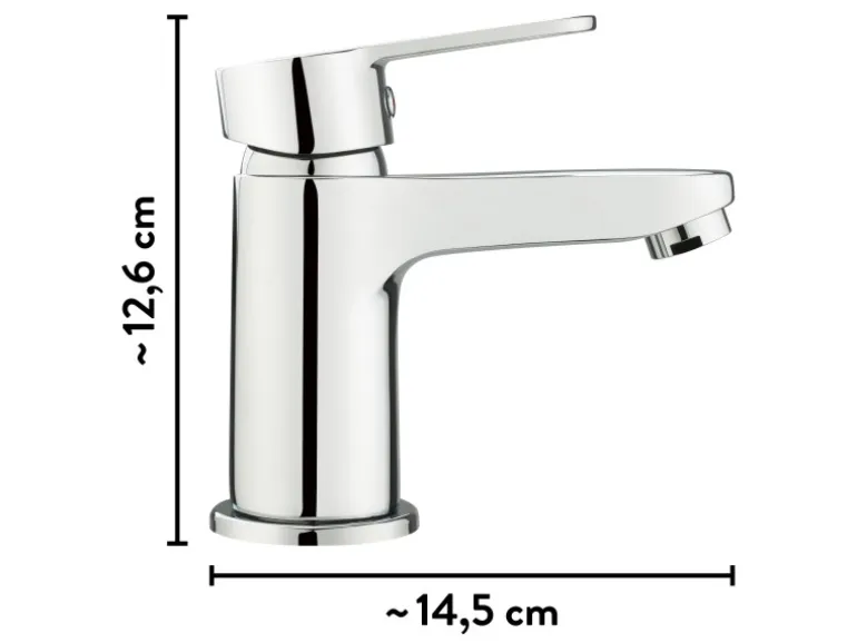 baliv Waschtischarmatur WT-5890 Einhebel Verchromt