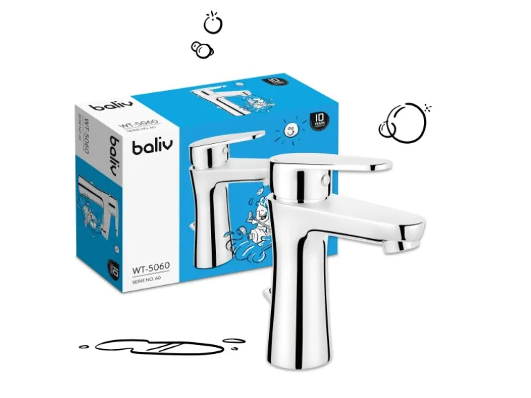 baliv Waschtischarmatur WT-5060 Chrom