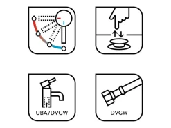 baliv Waschtischarmatur WT-5892 Weiß