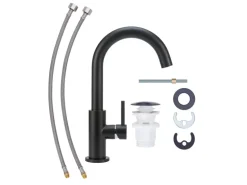 baliv Waschtischarmatur WT-151 Schwarz-Matt