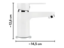 baliv Waschtischarmatur WT-5892 Einhebel Weiß Matt