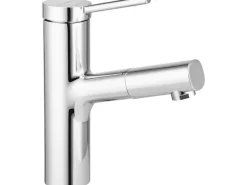 baliv Waschtischarmatur WT-680 mit Handbrause Einhebel Verchromt