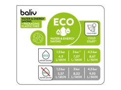 baliv Waschtischarmatur WT-680 mit Handbrause Einhebel Verchromt