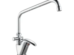 baliv Waschtisch-Kombi-Armatur WT-5371 Chrom für Waschbecken und Badewanne