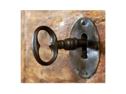 Banjado Herdabdeckplatte Glas 1 Teilig 60x52CM Schneidebrett Herdabdeckung Mit Motiv Schlüssel