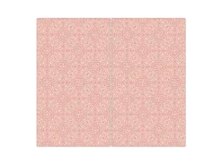 Banjado Herdabdeckplatte Glas 2 Teilig Je 30x52CM Schneidebrett Herdabdeckung Mit Motiv Rosa Arabesque