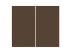 Banjado Herdabdeckplatte Glas 2 Teilig Je 30x52CM Schneidebrett Herdabdeckung Mit Motiv Schokobraun