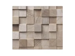 Banjado Herdabdeckplatte Glas 1 Teilig 60x52CM Schneidebrett Herdabdeckung Mit Motiv Bauklötze Relief