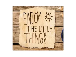 Banjado Herdabdeckplatte Glas 1 Teilig 60x52CM Schneidebrett Herdabdeckung Mit Motiv Happy Day