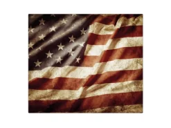 Banjado Herdabdeckplatte Glas 1 Teilig 60x52CM Schneidebrett Herdabdeckung Mit Motiv United States