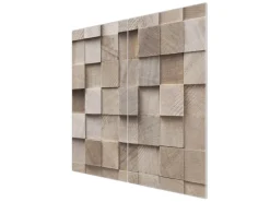 Banjado Herdabdeckplatte Glas 2 Teilig Je 30x52CM Schneidebrett Herdabdeckung Mit Motiv Bauklötze Relief