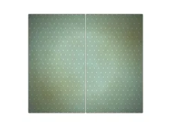 Banjado Herdabdeckplatte Glas 2 Teilig Je 30x52CM Schneidebrett Herdabdeckung Mit Motiv Punkte Im Focus