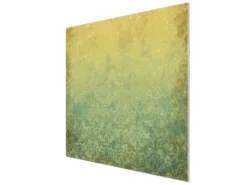 Banjado Herdabdeckplatte Glas 1 Teilig 60x52CM Schneidebrett Herdabdeckung Mit Motiv Vintage Messing