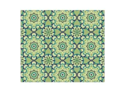 Banjado Herdabdeckplatte Glas 1 Teilig 60x52CM Schneidebrett Herdabdeckung Mit Motiv Kaleidoscop Grün