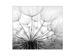 Banjado Herdabdeckplatte Glas 2 Teilig Je 30x52CM Schneidebrett Herdabdeckung Mit Motiv Ready For Takeoff