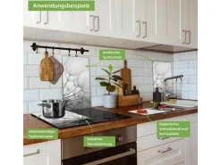 Banjado Herdabdeckplatte Glas 2 Teilig Je 30x52CM Schneidebrett Herdabdeckung Mit Motiv Ready For Takeoff