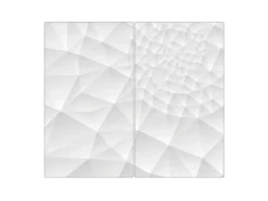 Banjado Herdabdeckplatte Glas 2 Teilig Je 30x52CM Schneidebrett Herdabdeckung Mit Motiv Nautilus