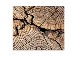 Banjado Herdabdeckplatte Glas 1 Teilig 60x52CM Schneidebrett Herdabdeckung Mit Motiv Zeichen Der Zeit