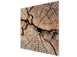 Banjado Herdabdeckplatte Glas 1 Teilig 60x52CM Schneidebrett Herdabdeckung Mit Motiv Zeichen Der Zeit