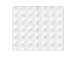 Banjado Herdabdeckplatte Glas 2 Teilig Je 30x52CM Schneidebrett Herdabdeckung Mit Motiv In Out